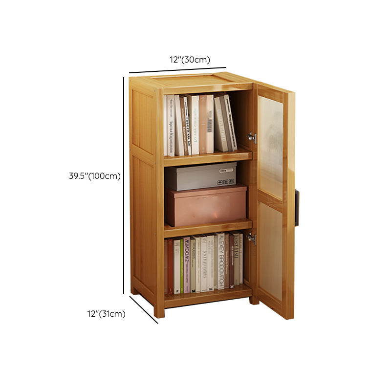 Vertical Engineered Wood Bookshelf Contemporary Closed Back Bookcase