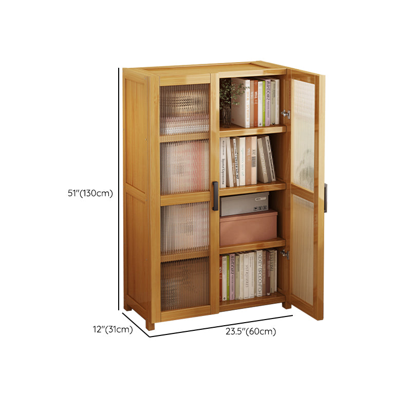 Vertical Engineered Wood Bookshelf Contemporary Closed Back Bookcase