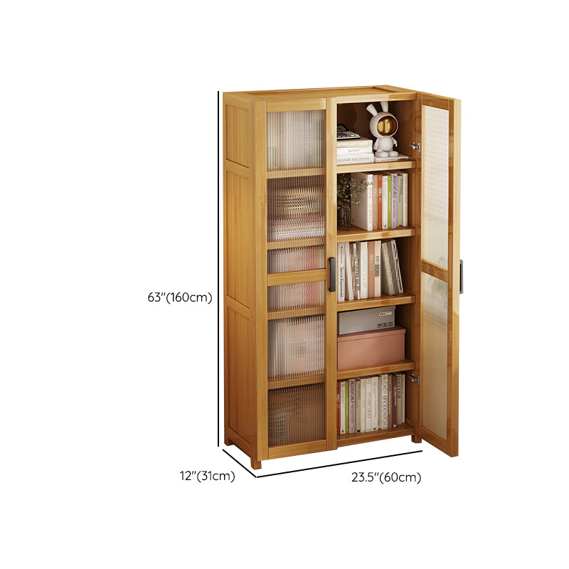 Vertical Engineered Wood Bookshelf Contemporary Closed Back Bookcase