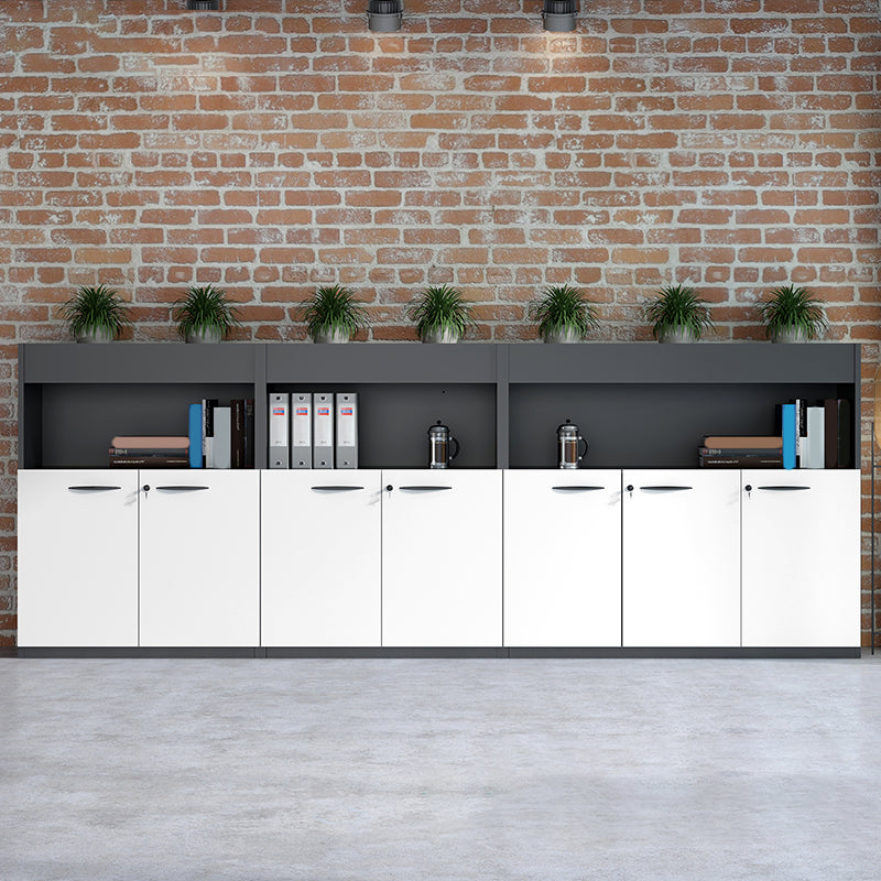 Modern Lateral File Cabinet Wood Filing Cabinet with Locking Storage