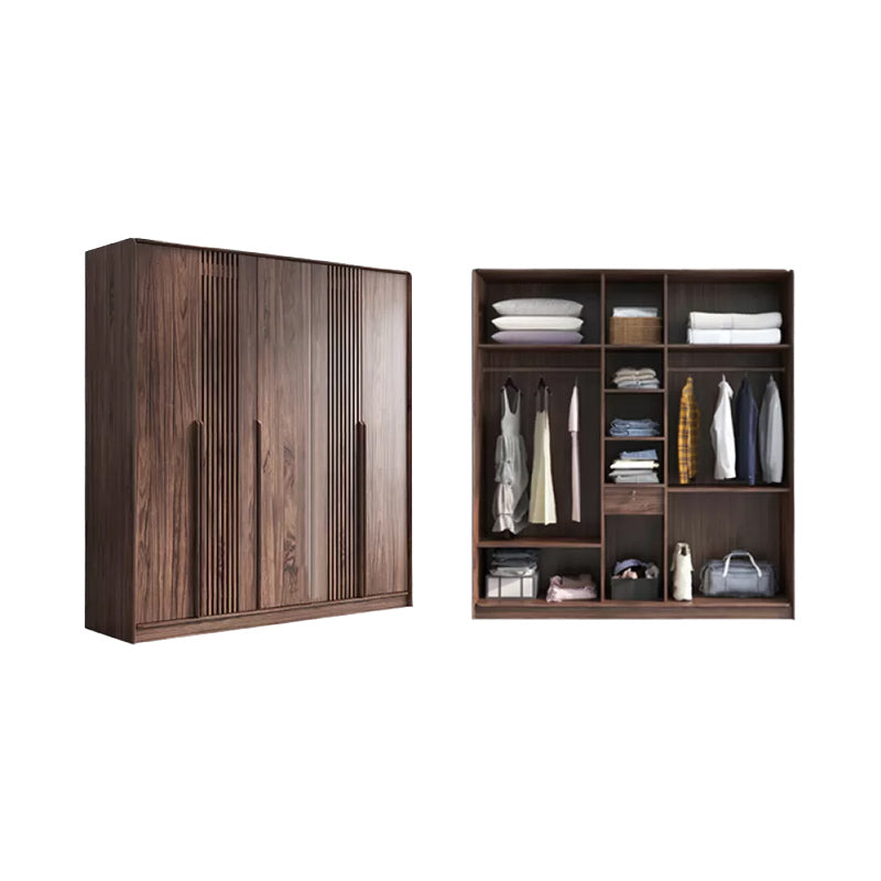 Hinged Modern Wardrobe Armoire Wooden Wardrobe Cabinet with Drawer