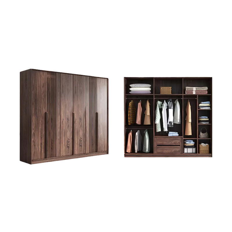 Hinged Modern Wardrobe Armoire Wooden Wardrobe Cabinet with Drawer