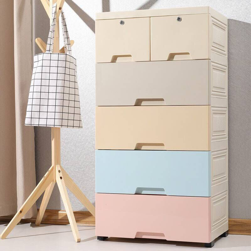Bedroom Drawers Wardrobe Cabinet Modern Plastic Storage Cabinet