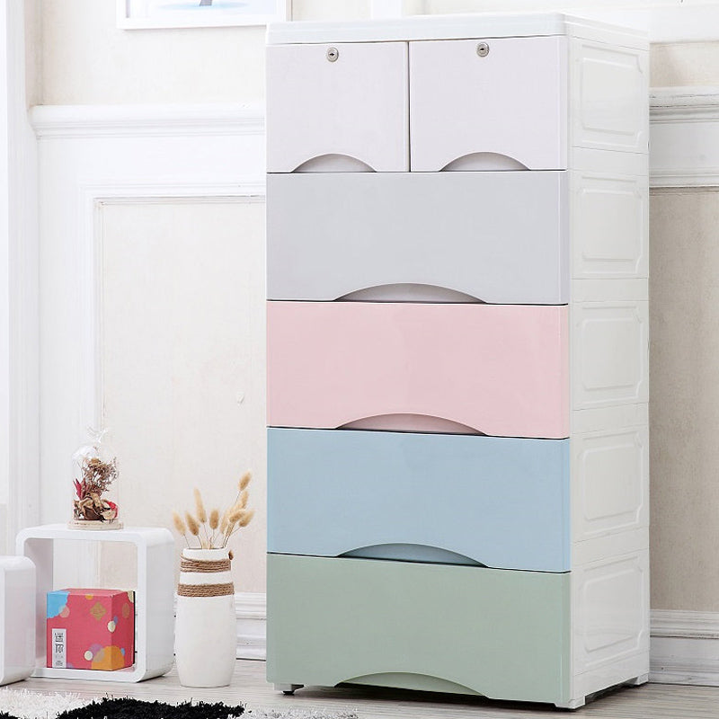 Bedroom Drawers Wardrobe Cabinet Modern Plastic Storage Cabinet