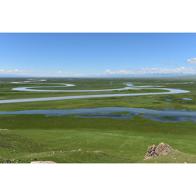 Landscapes Photography Mildew Wall Mural Horizontalt for Living Room
