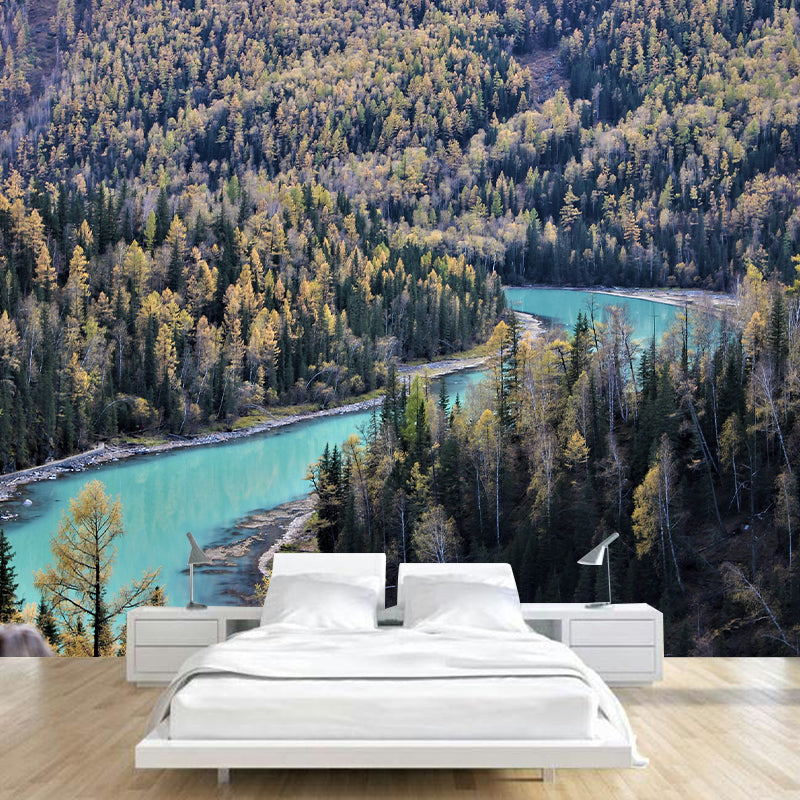 Landscapes Pattern Mildew Wall Mural Horizontalt Photography for Living Room