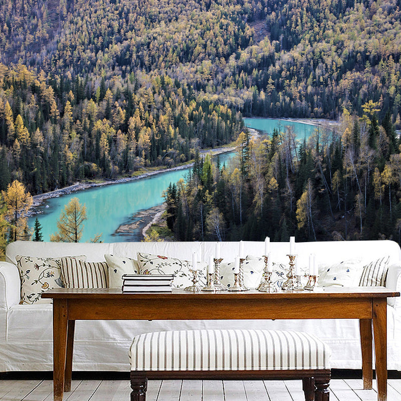 Landscapes Pattern Mildew Wall Mural Horizontalt Photography for Living Room