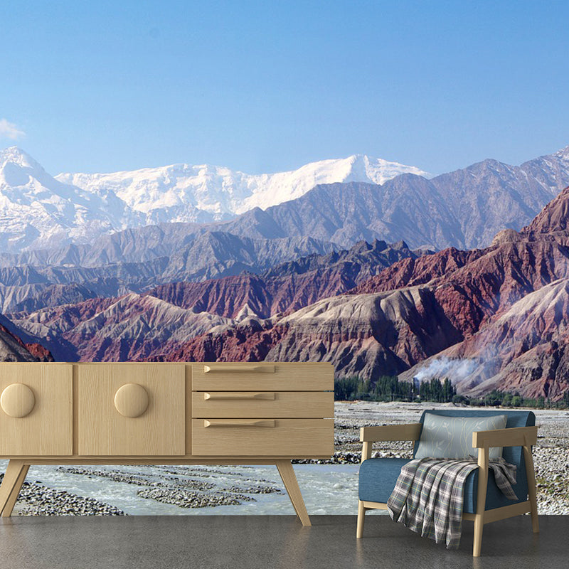 Canyon Photography Pattern Mildew Wall Mural Horizontalt for Living Room