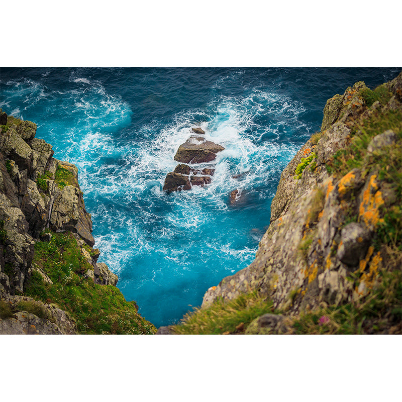 Photography Pattern Mildew Wall Mural Sea Horizontalt for Living Room