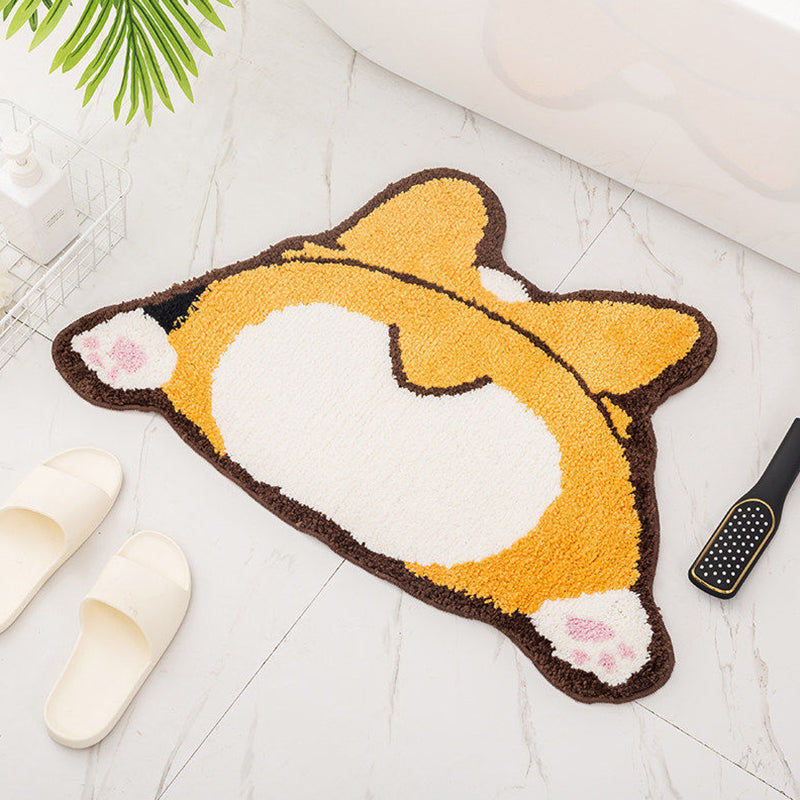 Novelty Animal Pattern Area Carpet Imitation Cashmere Modern Non-Slip Backing Indoor