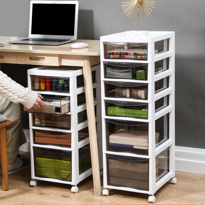 Vertical Transparent Filing Cabinet Modern Plastic Drawers File Cabinet