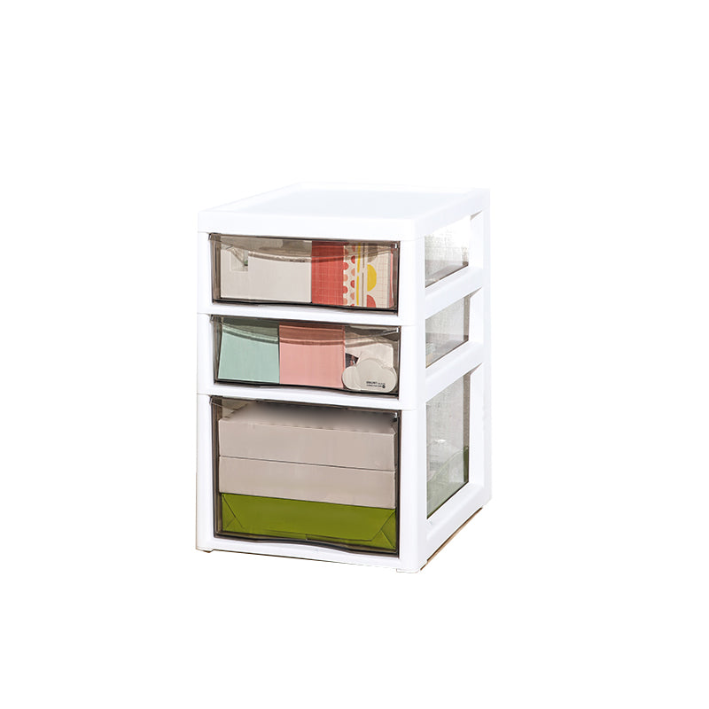 Vertical Transparent Filing Cabinet Modern Plastic Drawers File Cabinet