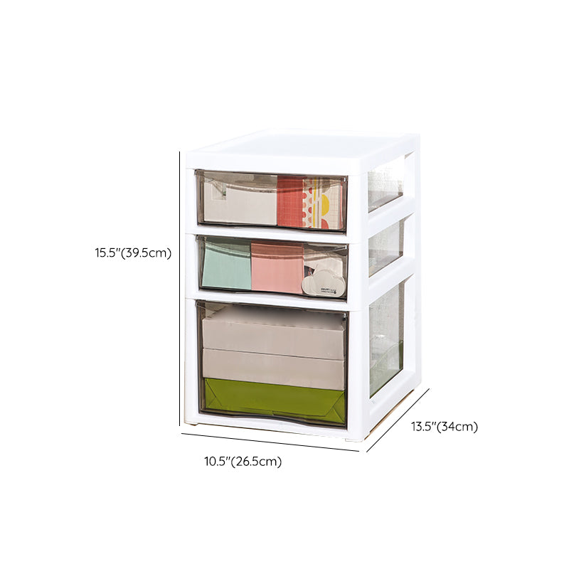 Vertical Transparent Filing Cabinet Modern Plastic Drawers File Cabinet
