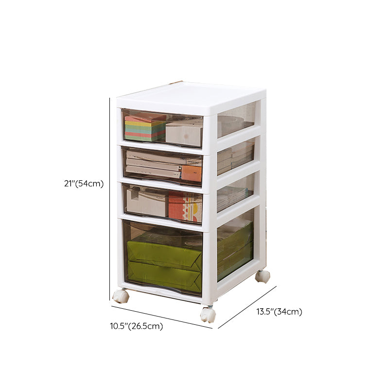Vertical Transparent Filing Cabinet Modern Plastic Drawers File Cabinet