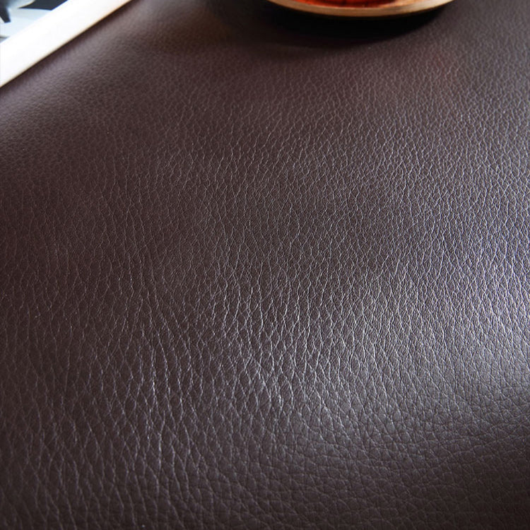Contemporary Black Genuine Leather Square Arm Sofa with Pillows