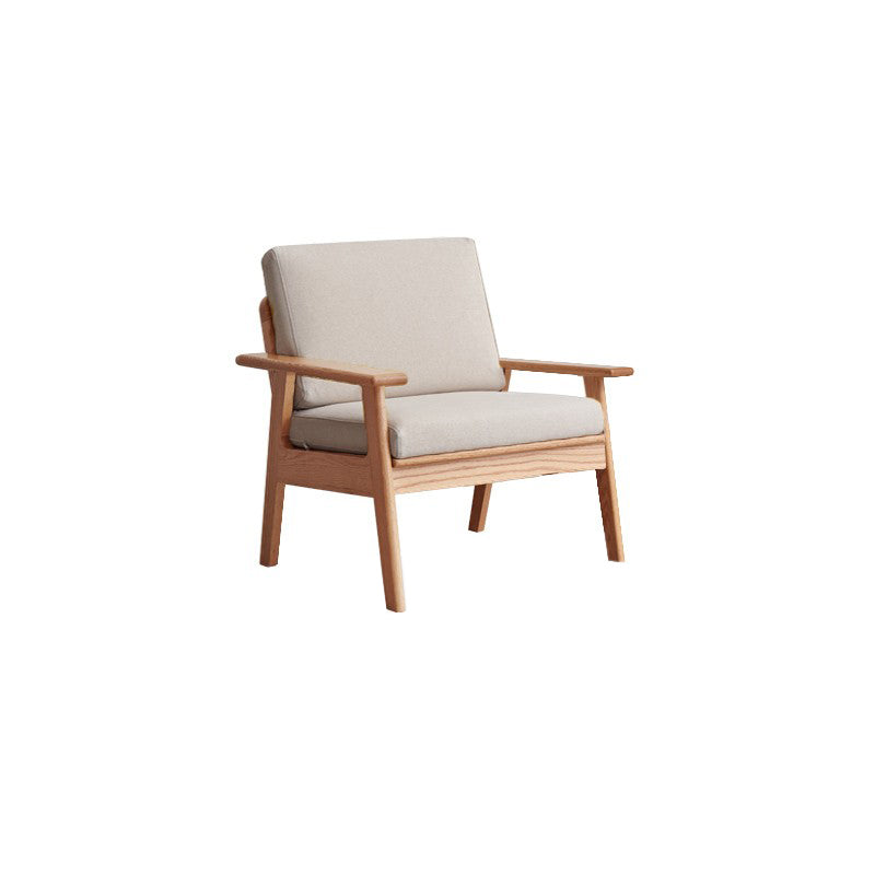 Solid Wood Solid Color Foam No Extra Resistance Sofa for Living Room