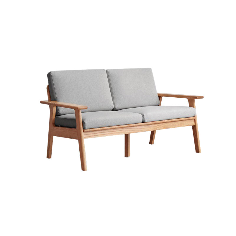 Solid Wood Solid Color Foam No Extra Resistance Sofa for Living Room