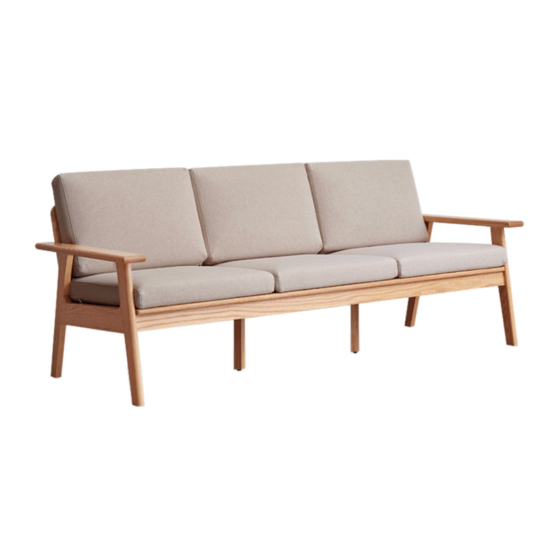 Solid Wood Solid Color Foam No Extra Resistance Sofa for Living Room