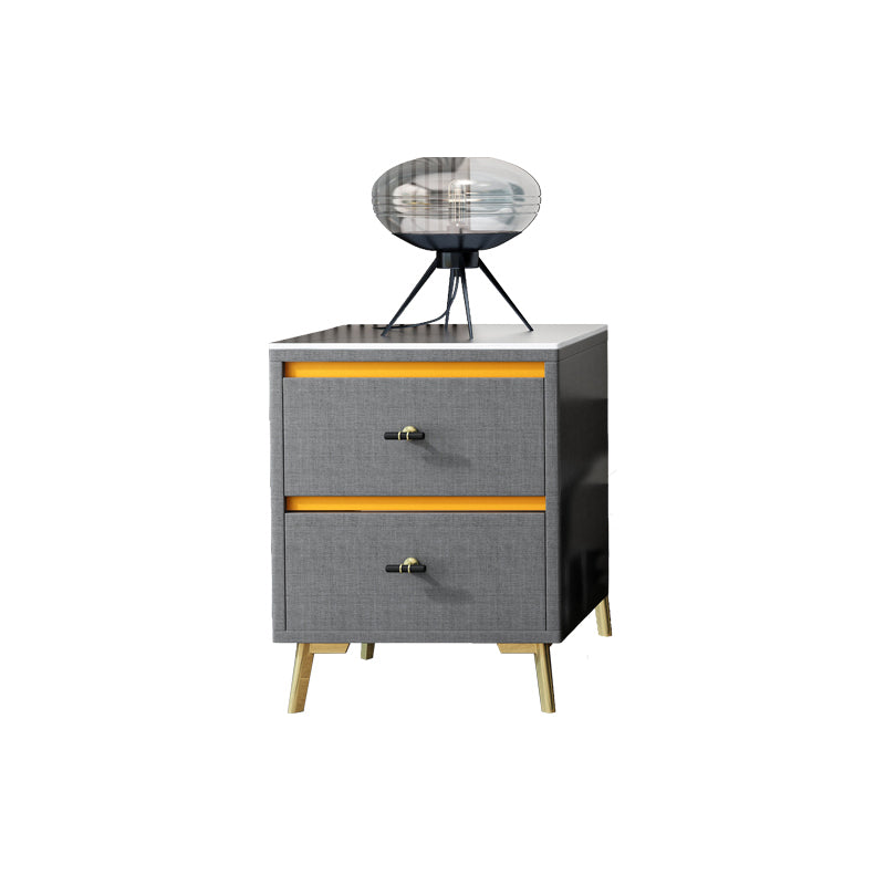 Contemporary Rectangle Stone Cocktail Table Slate with 4 Drawers