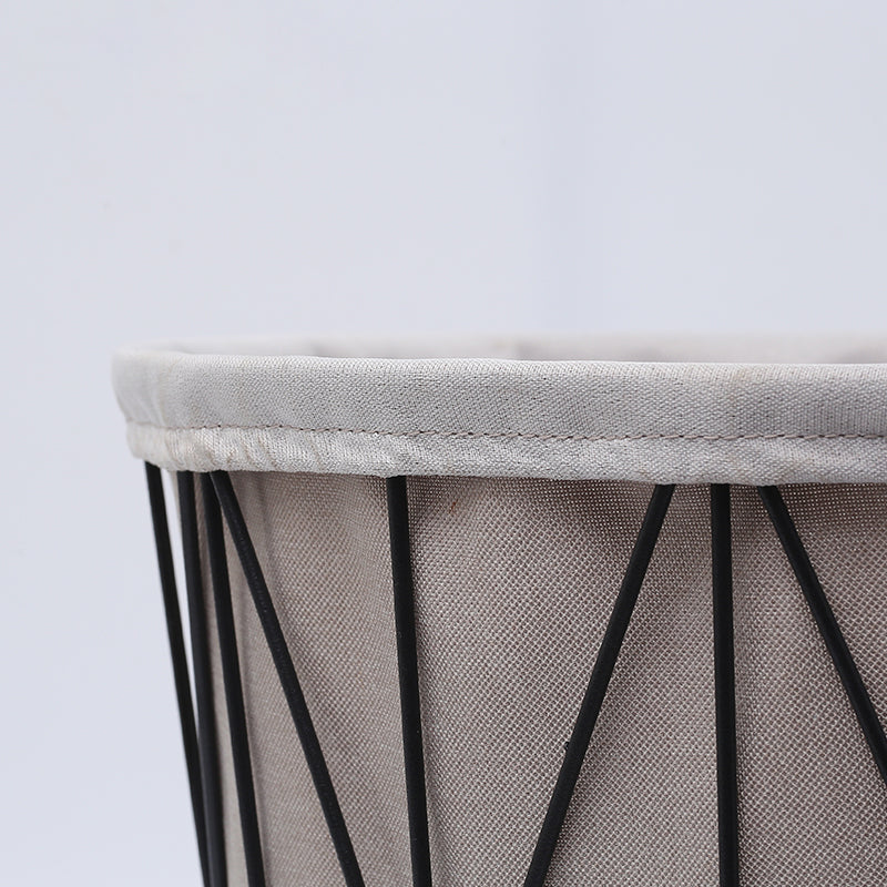 Fram Base Coffee or End Table with Storage Contemporary Metal Round Top