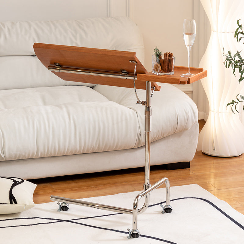 Adjustable Coffee Cocktail Table for Living Room with Metal Base
