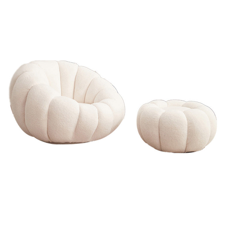 Contemporary Papasan Chair with Sewn Pillow Back and Solid Wood Frame