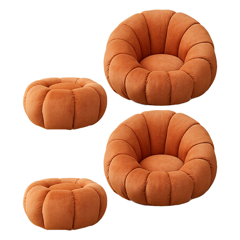 Contemporary Papasan Chair with Sewn Pillow Back and Solid Wood Frame