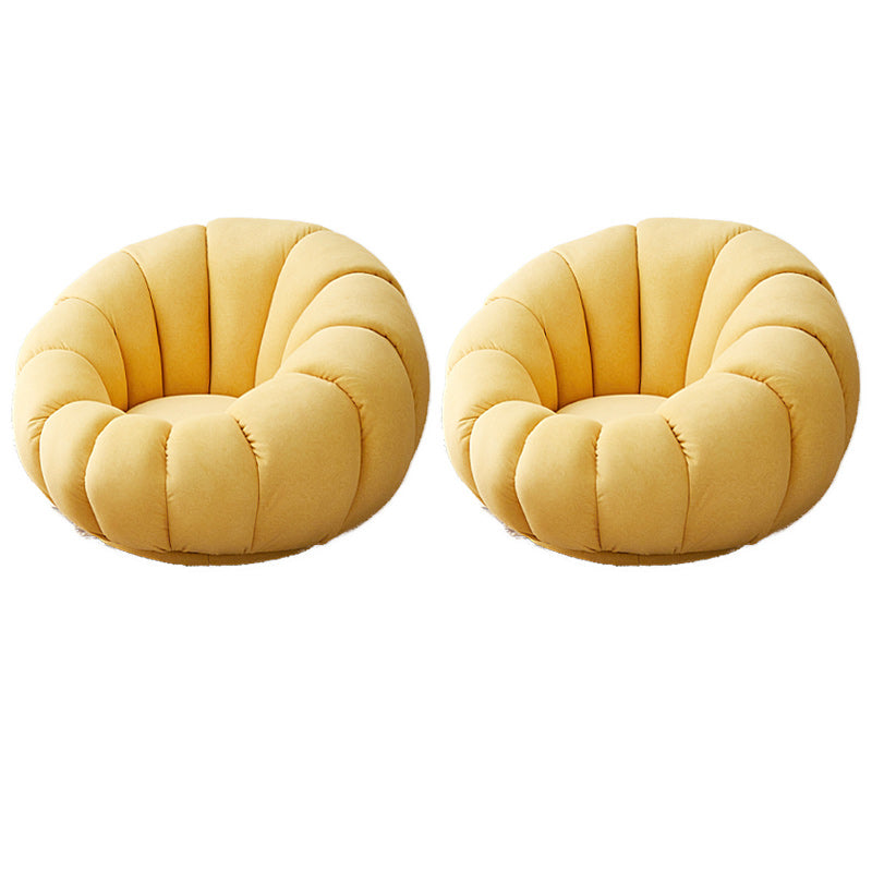 Contemporary Papasan Chair with Sewn Pillow Back and Solid Wood Frame
