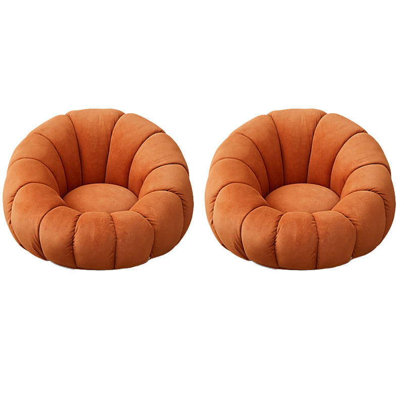 Contemporary Papasan Chair with Sewn Pillow Back and Solid Wood Frame