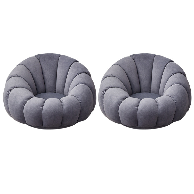 Contemporary Papasan Chair with Sewn Pillow Back and Solid Wood Frame