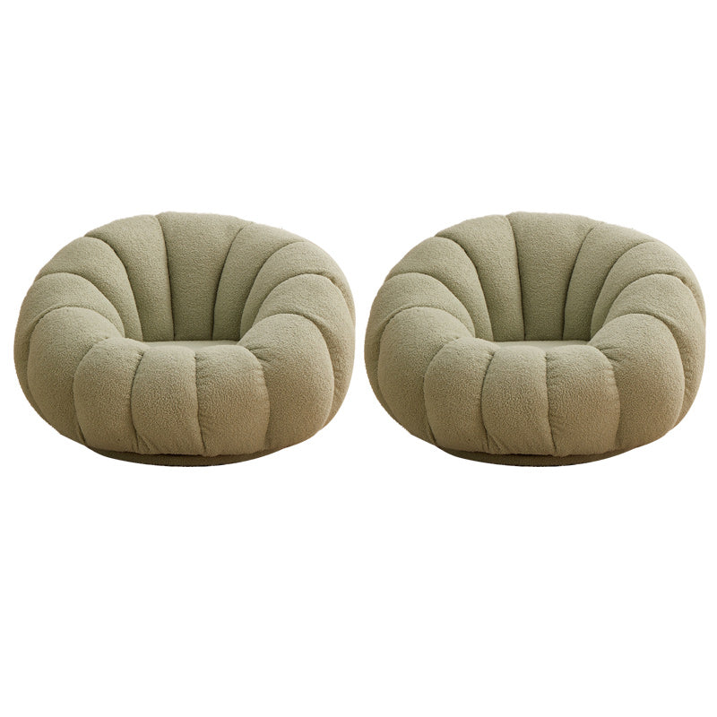 Contemporary Papasan Chair with Sewn Pillow Back and Solid Wood Frame