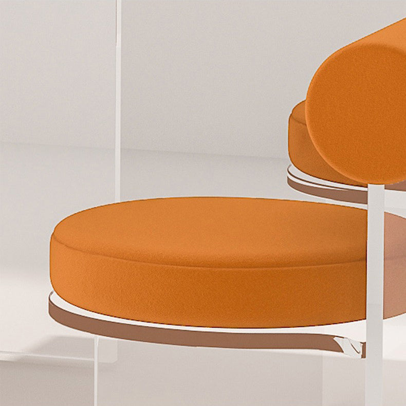 Contemporary Upholstered and Acrylic Dining Side Chair for Home