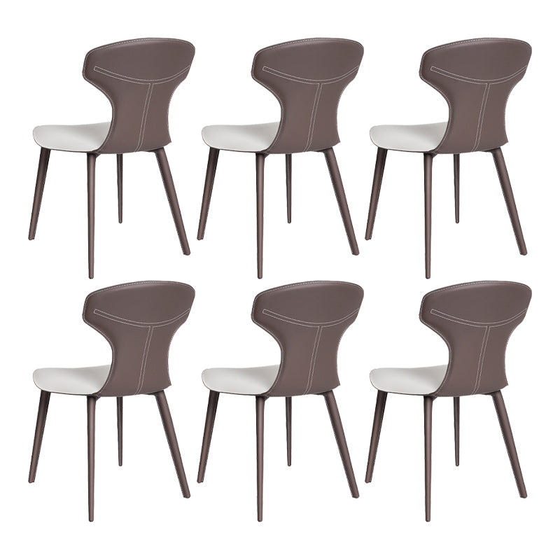 Contemporary Faux Leather Dining and Accent Chairs for Kitchen