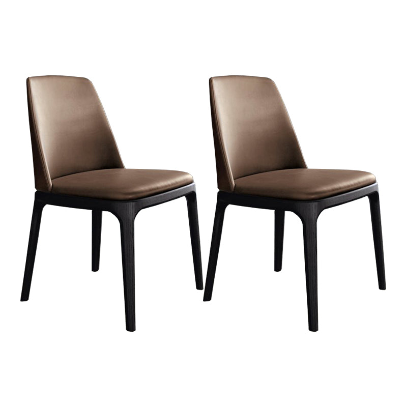 Brown and Black Contemporary Upholstered Dining and Accent Chairs