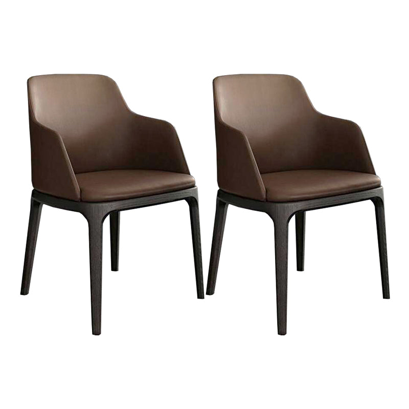 Brown and Black Contemporary Upholstered Dining and Accent Chairs