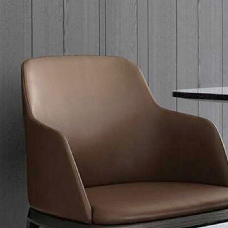 Brown and Black Contemporary Upholstered Dining and Accent Chairs
