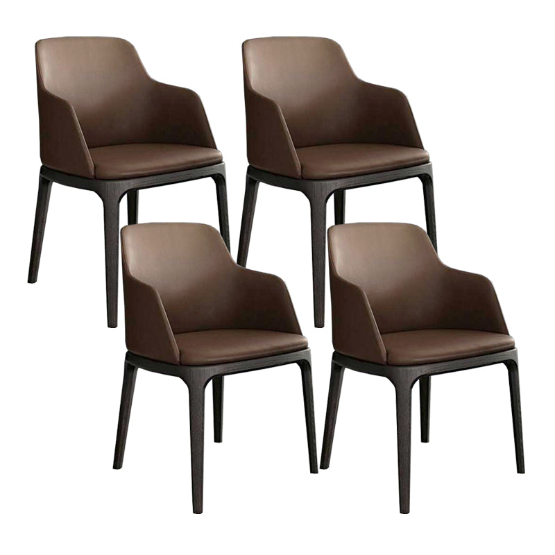 Brown and Black Contemporary Upholstered Dining and Accent Chairs