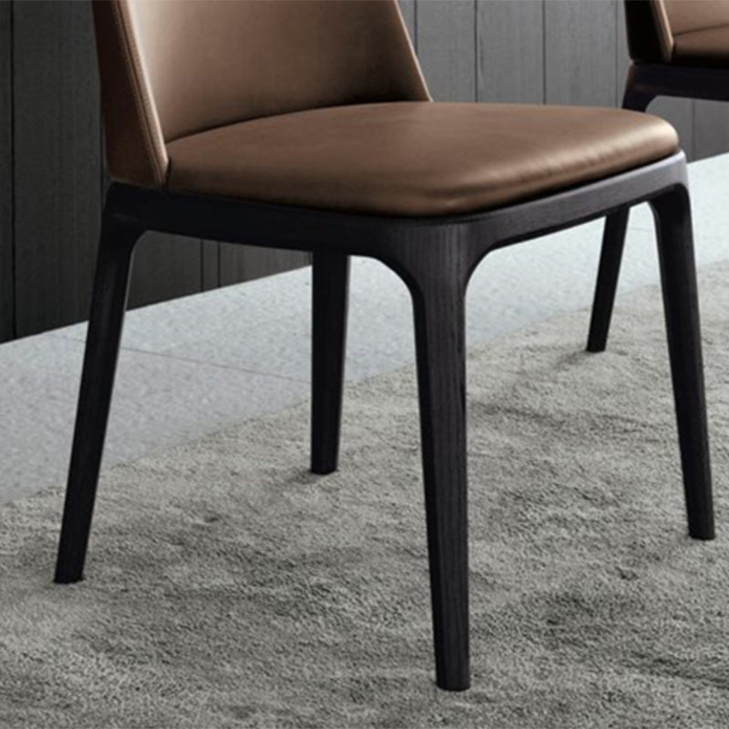 Brown and Black Contemporary Upholstered Dining and Accent Chairs