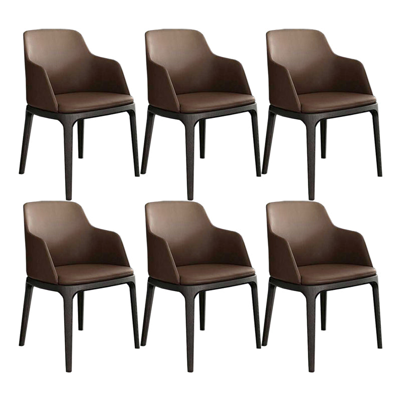 Brown and Black Contemporary Upholstered Dining and Accent Chairs