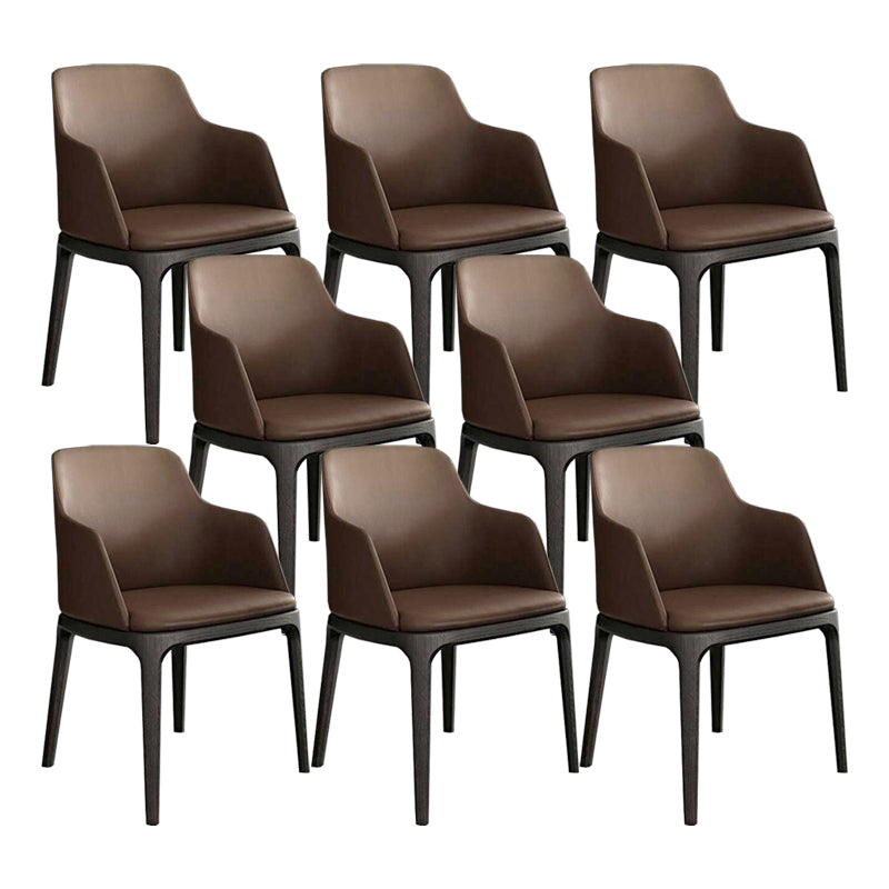 Brown and Black Contemporary Upholstered Dining and Accent Chairs