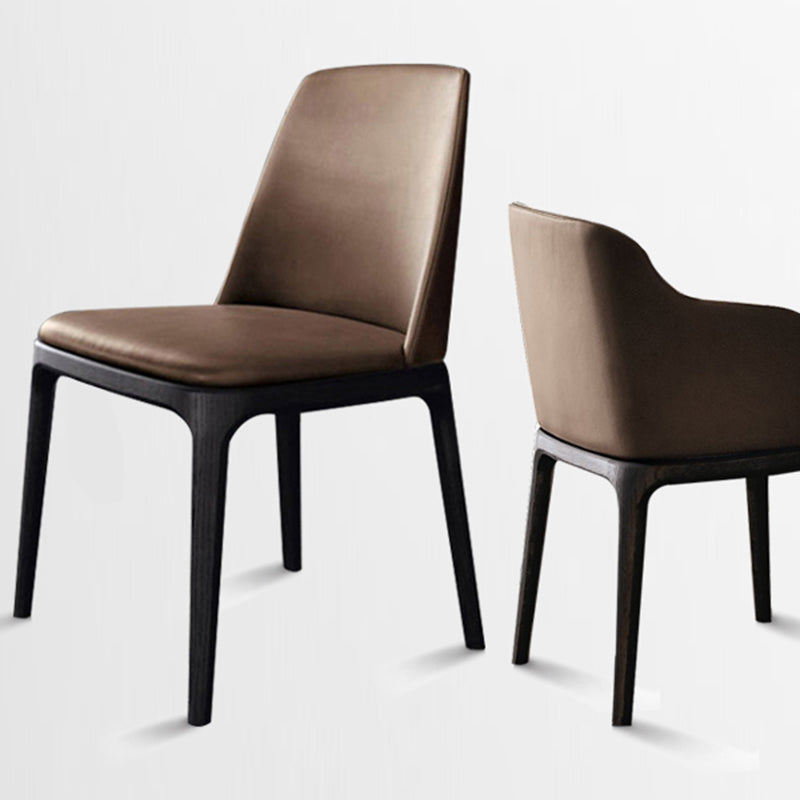 Brown and Black Contemporary Upholstered Dining and Accent Chairs