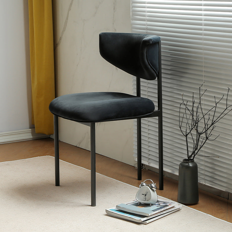 Contemporary Open Back Upholstered Dining Side Chair for Home