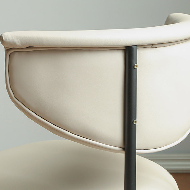 Contemporary Open Back Upholstered Dining Side Chair for Home