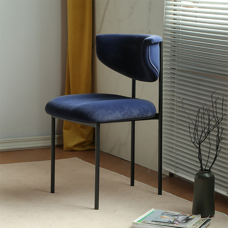 Contemporary Open Back Upholstered Dining Side Chair for Home