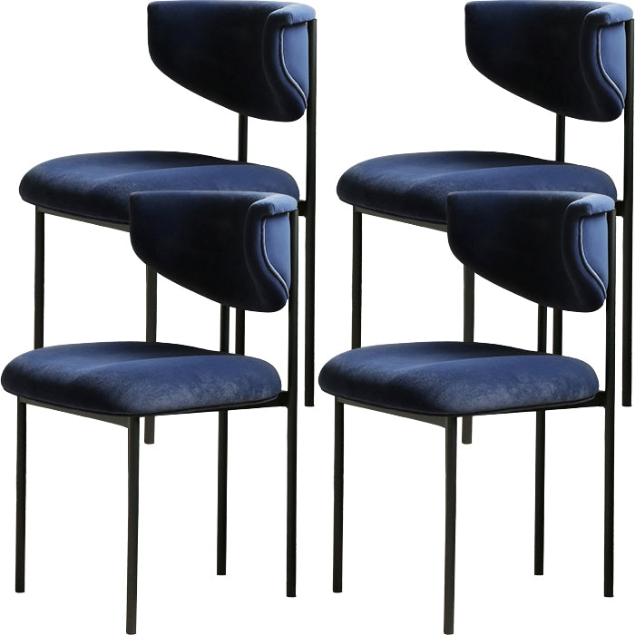 Contemporary Open Back Upholstered Dining Side Chair for Home