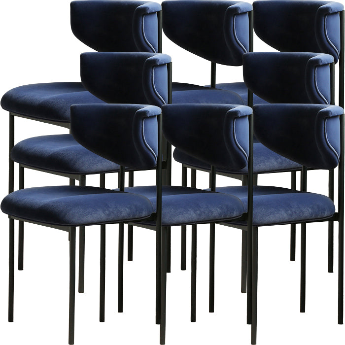 Contemporary Open Back Upholstered Dining Side Chair for Home