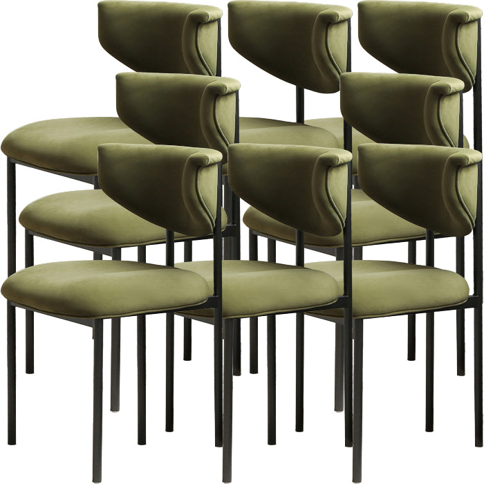 Contemporary Open Back Upholstered Dining Side Chair for Home