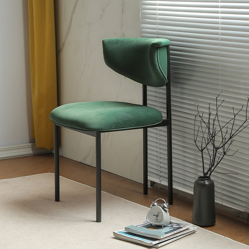 Contemporary Open Back Upholstered Dining Side Chair for Home