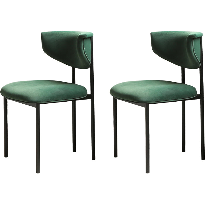 Contemporary Open Back Upholstered Dining Side Chair for Home