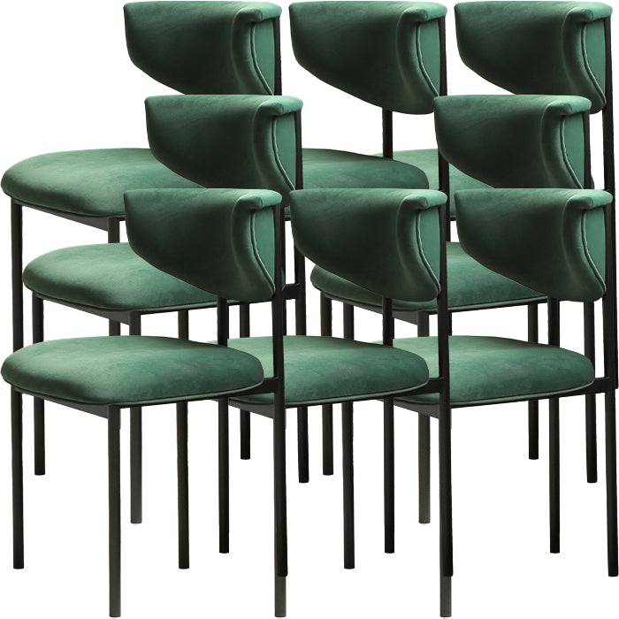 Contemporary Open Back Upholstered Dining Side Chair for Home